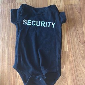 security baby shirt